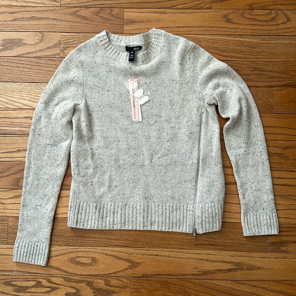 Aqua Cashmere Sweater